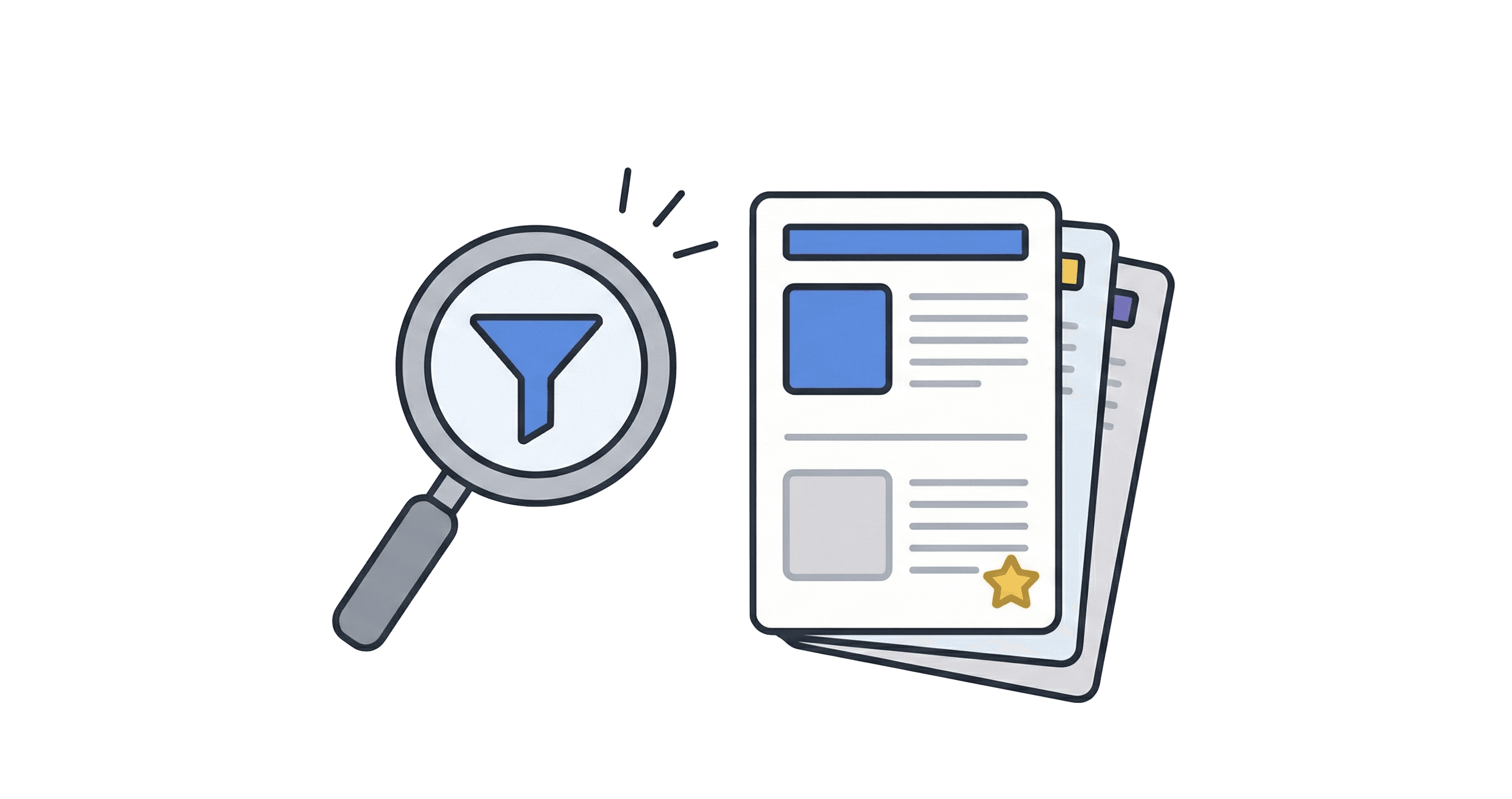 厳選された情報のイメージ